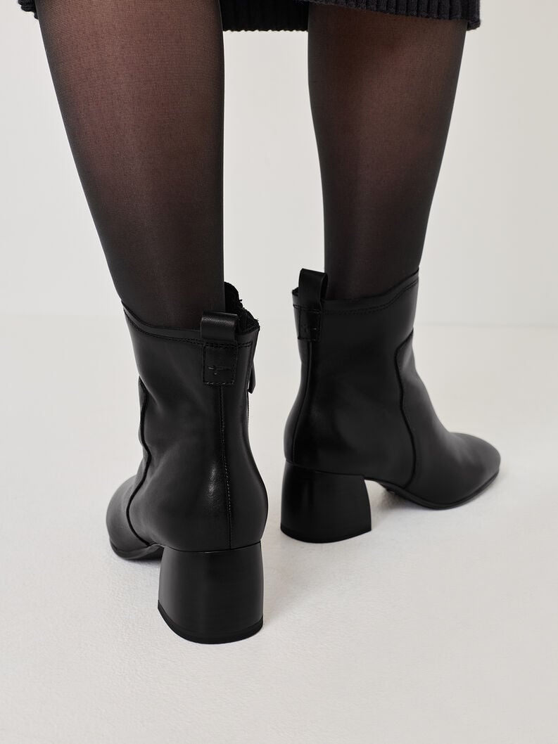 cuir chausson - noir 1-25323-45-003 acheter tamaris bottines en ligne