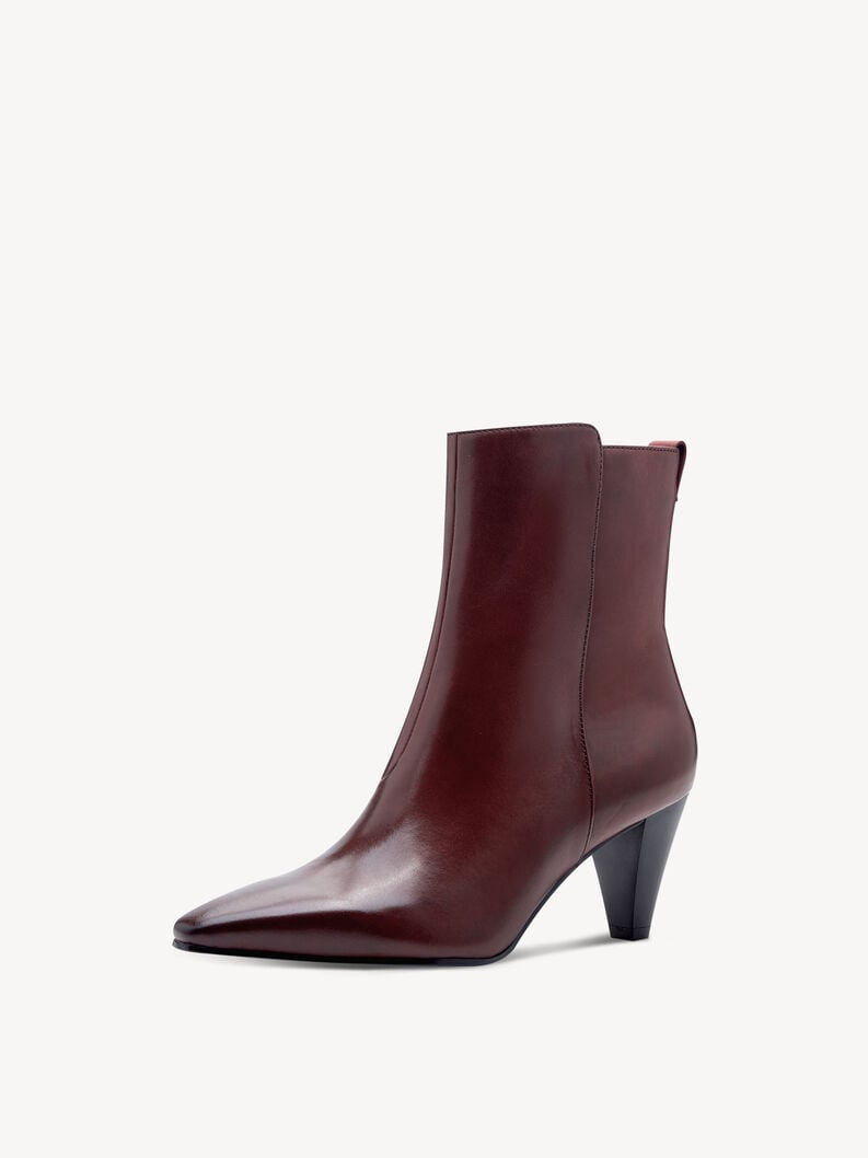 cuir chausson - rouge 1-25364-45-549 acheter tamaris bottines en ligne