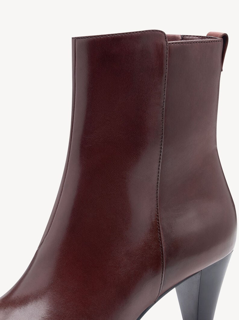 cuir chausson - rouge 1-25364-45-549 acheter tamaris bottines en ligne