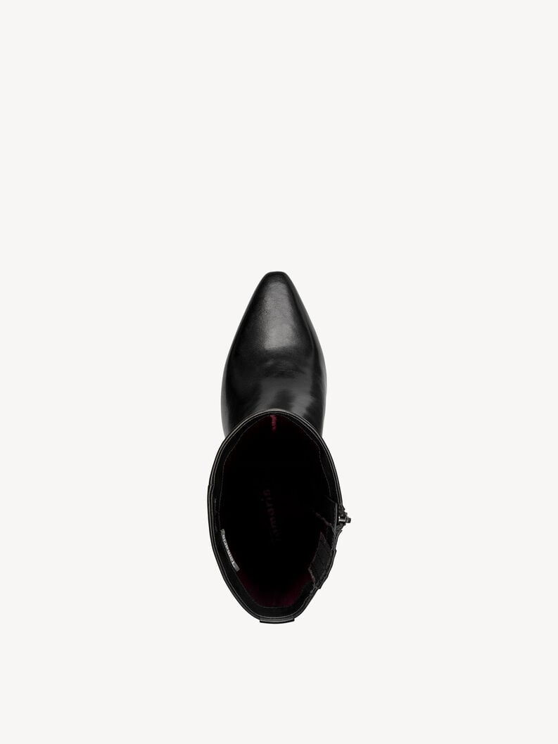 cuir chausson - noir 1-25384-45-003 acheter tamaris bottines en ligne