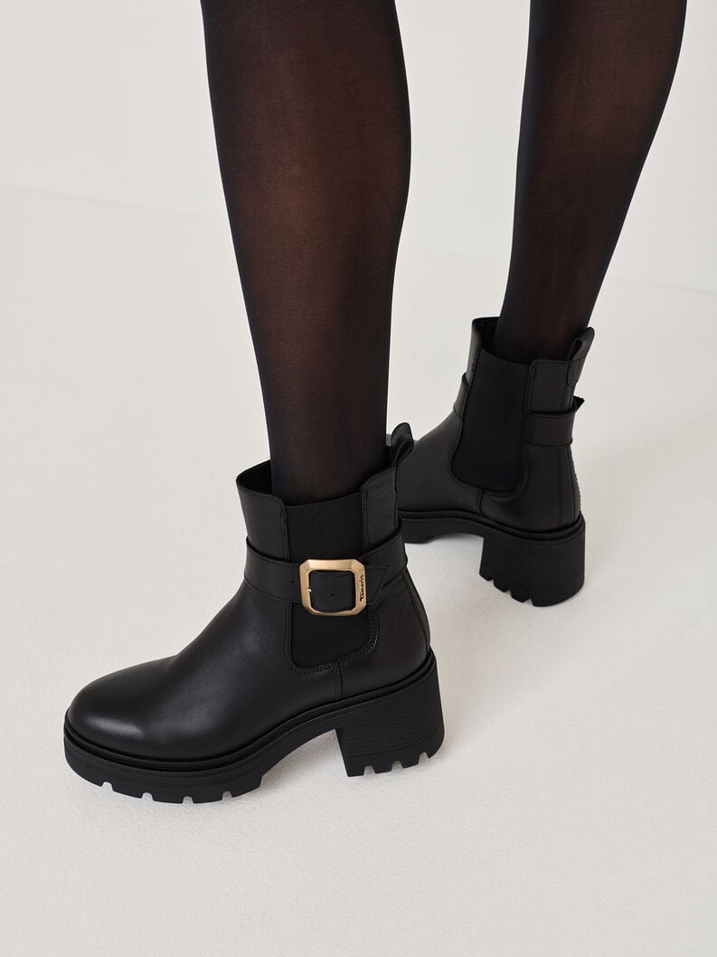 cuir chausson - noir 1-25433-45-001 acheter tamaris bottines en ligne