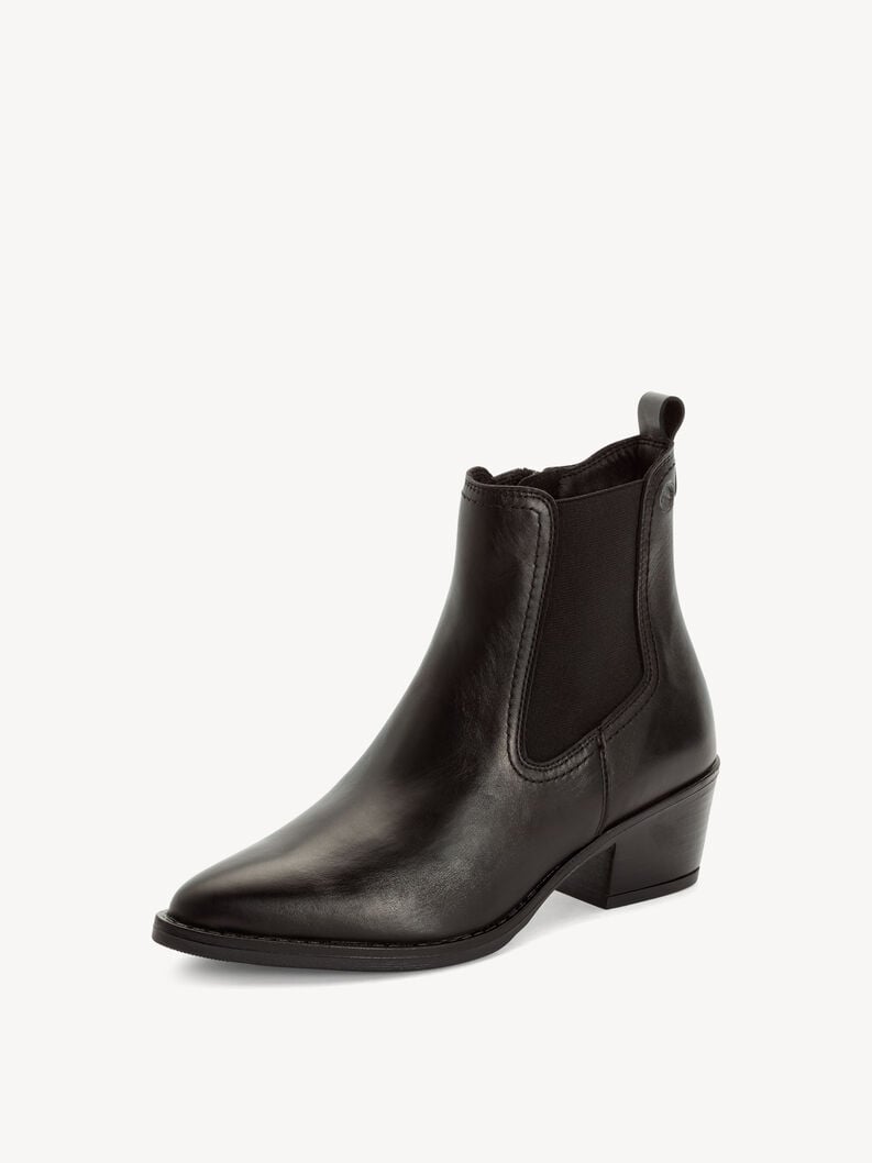 cuir chelsea boot - noir 1-25704-42-003 acheter tamaris bottines en ligne