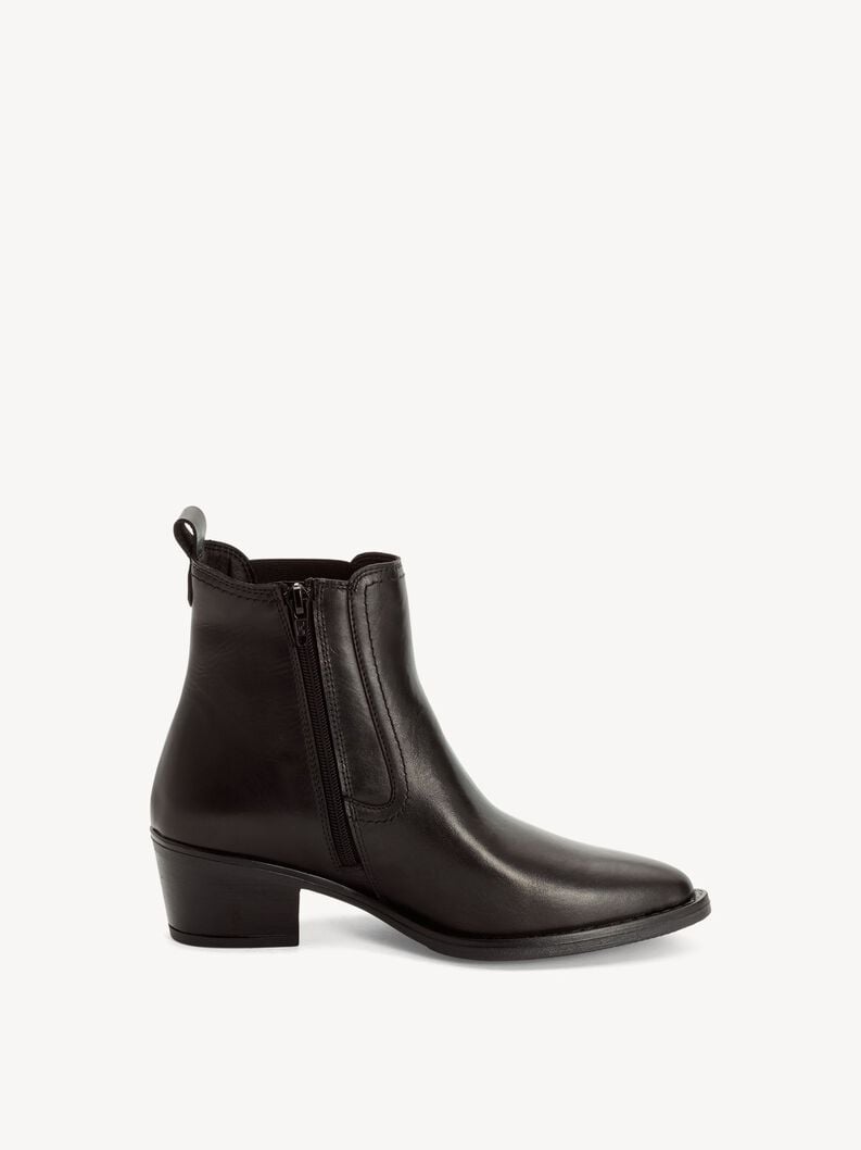 cuir chelsea boot - noir 1-25704-42-003 acheter tamaris bottines en ligne