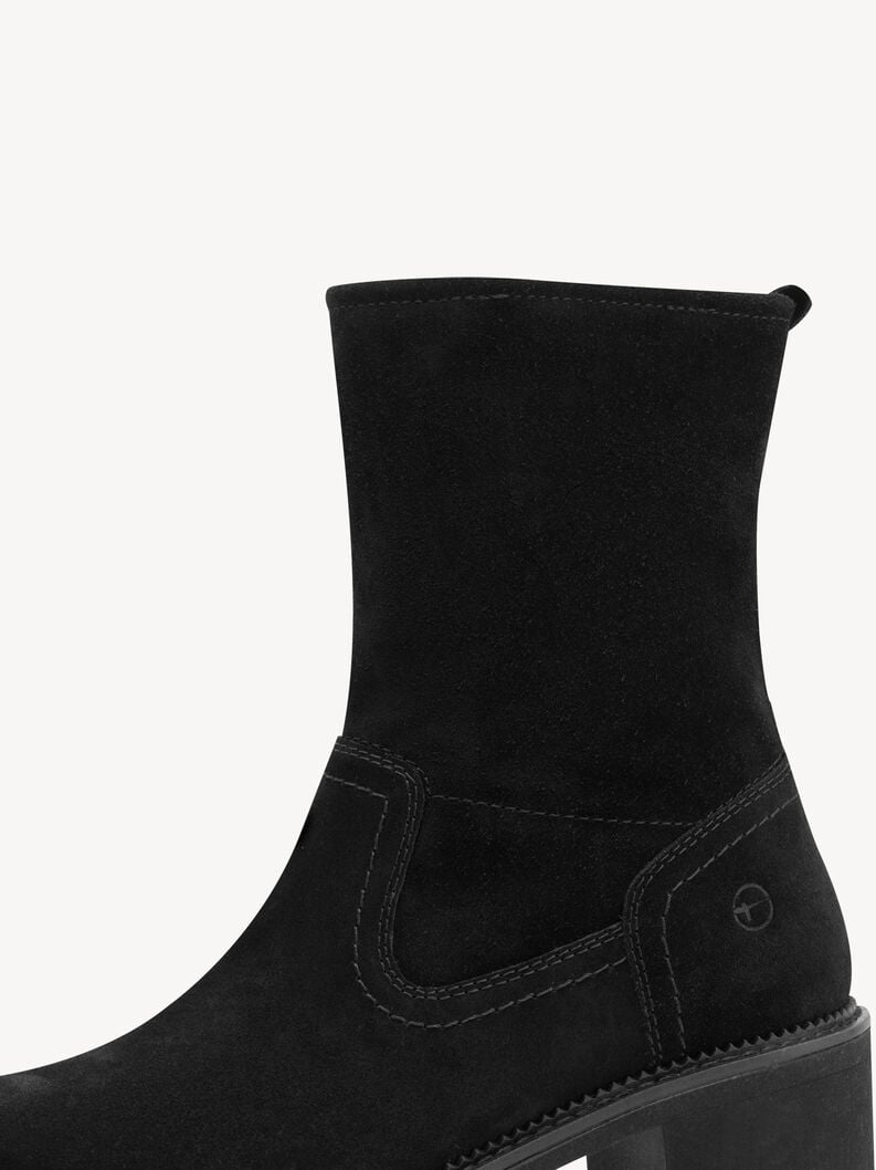 cuir chausson - noir 8-85302-45-001 acheter tamaris large bottines en ligne
