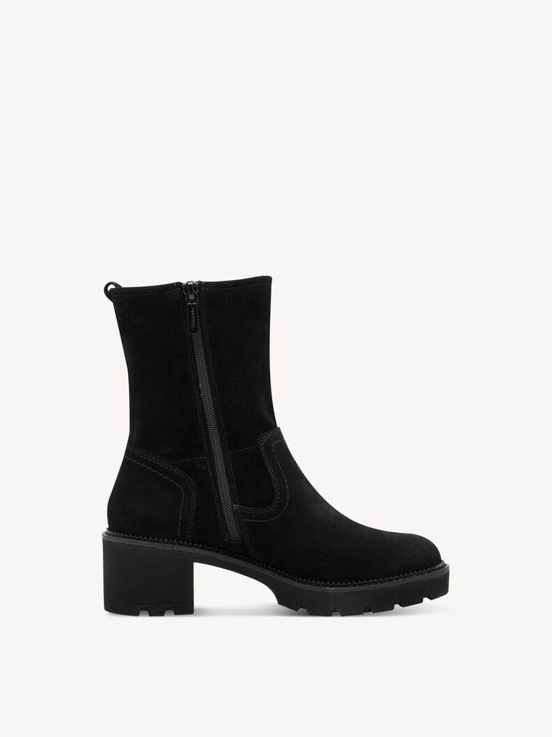 cuir chausson - noir 8-85302-45-001 acheter tamaris large bottines en ligne