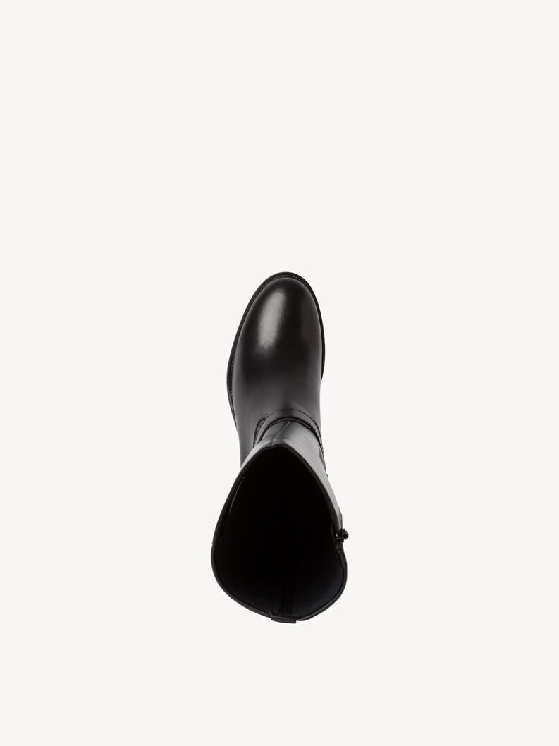 bottes en cuir - noir 1-25537-41-001 acheter bottes tamaris en ligne
