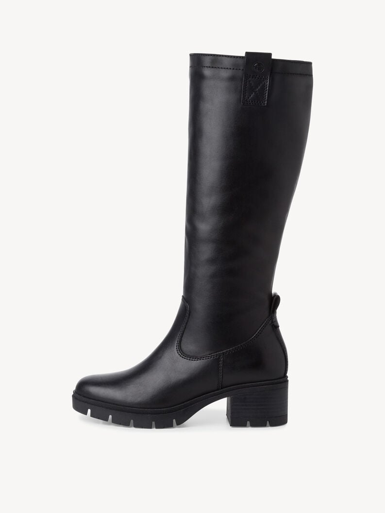 bottes en cuir - noir 1-25601-43-003 acheter bottes tamaris en ligne