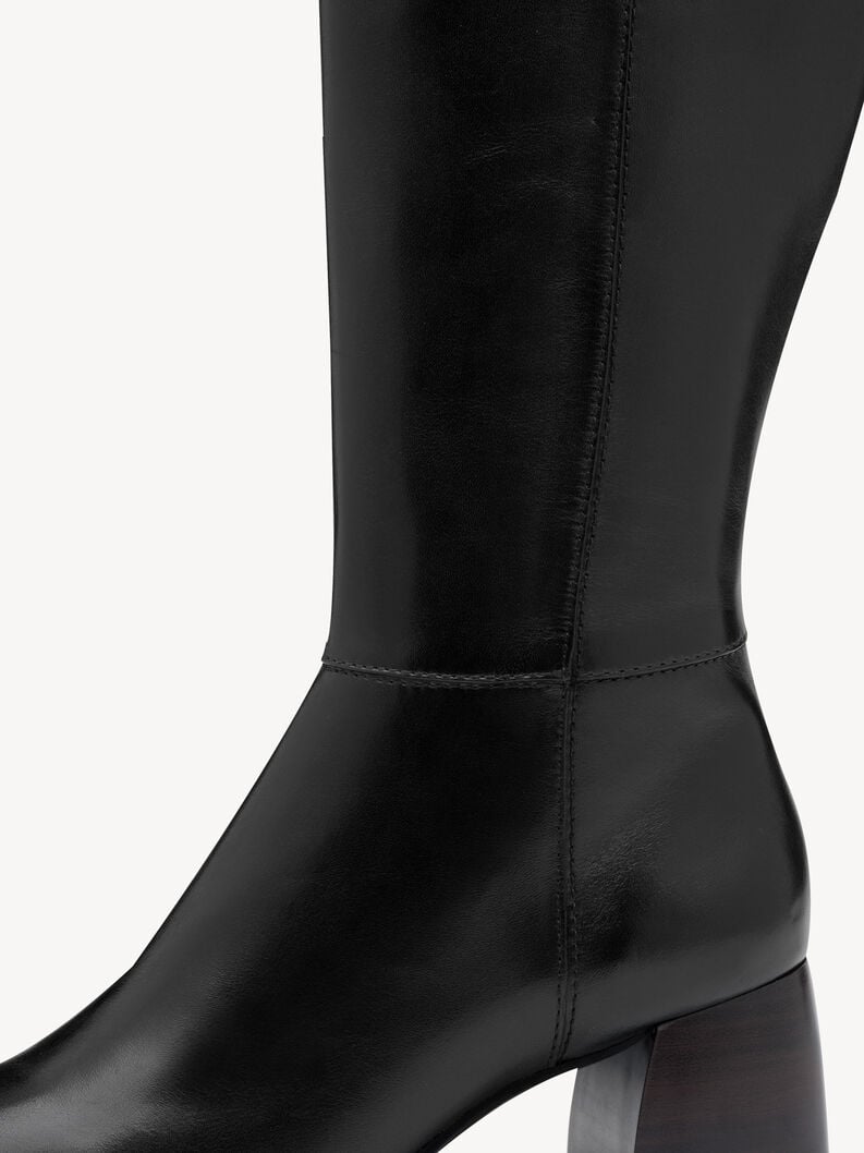 bottes en cuir - noir 1-25624-45-003 acheter bottes tamaris en ligne