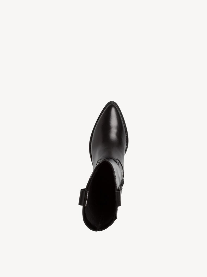bottes en cuir - noir 1-25701-41-003 acheter tamaris réveillon du nouvel an tenues en ligne