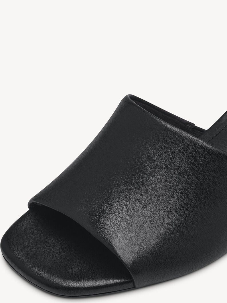 le cuir de la mule - noire 1-27204-42-001 acheter tamaris mules en ligne