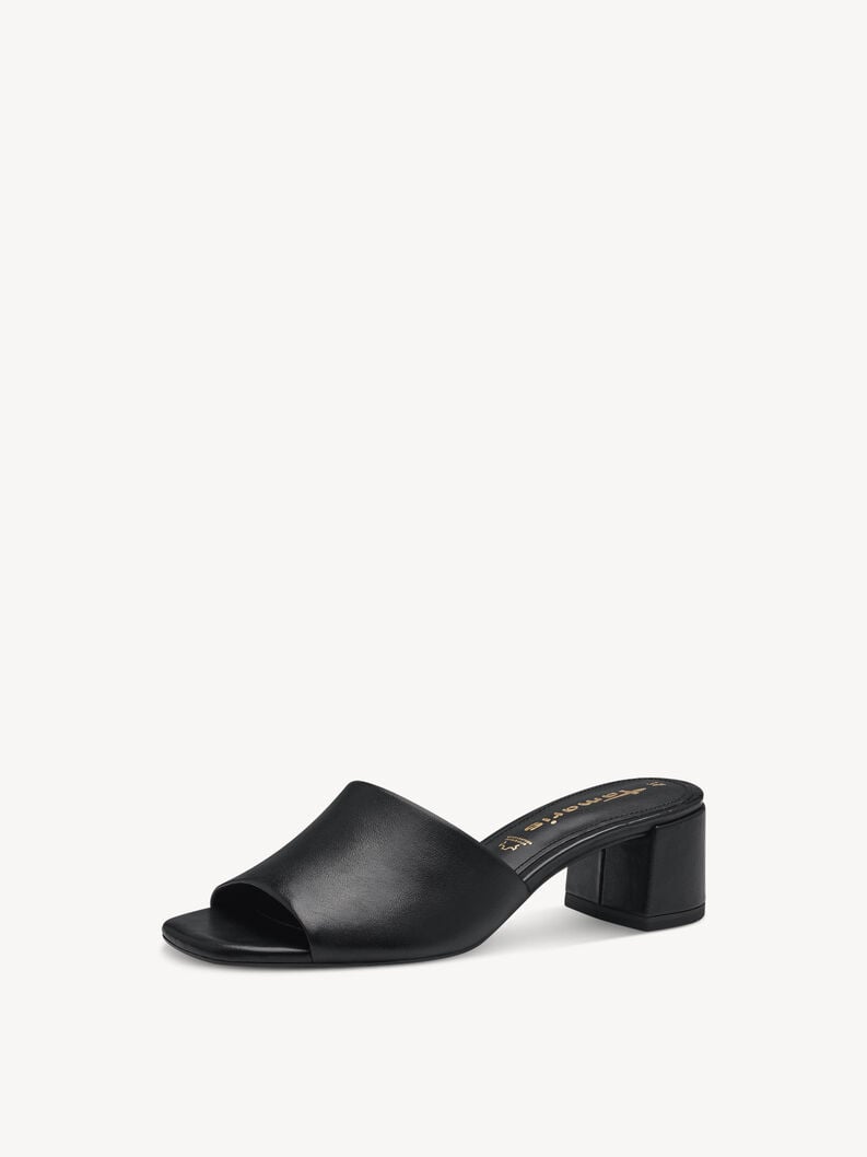 le cuir de la mule - noire 1-27204-42-001 acheter tamaris mules en ligne