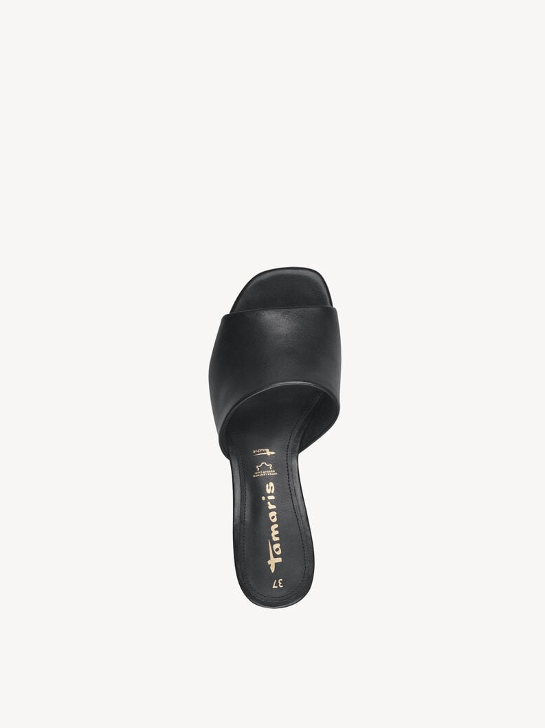 le cuir de la mule - noire 1-27204-42-001 acheter tamaris mules en ligne