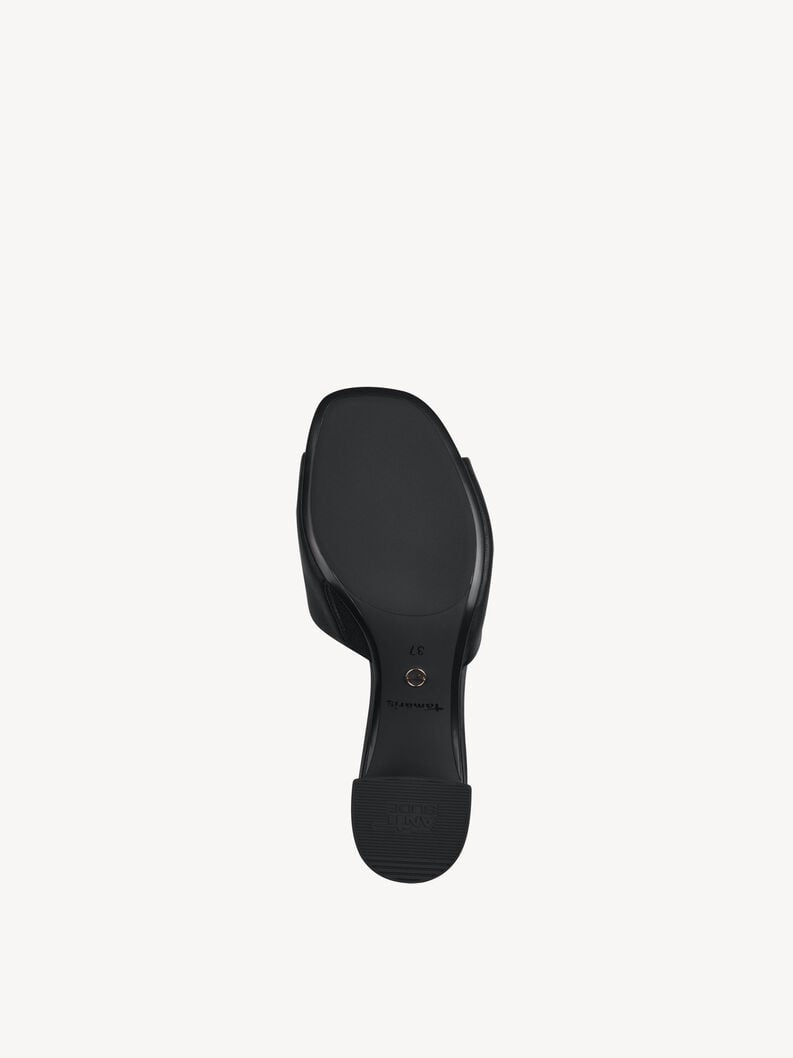 le cuir de la mule - noire 1-27204-42-001 acheter tamaris mules en ligne