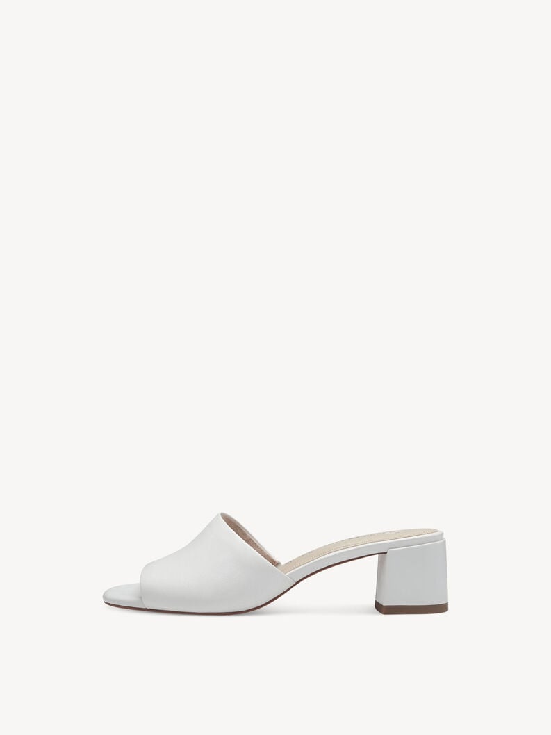 cuir mule - blanche 1-27204-42-100 acheter tamaris mules en ligne