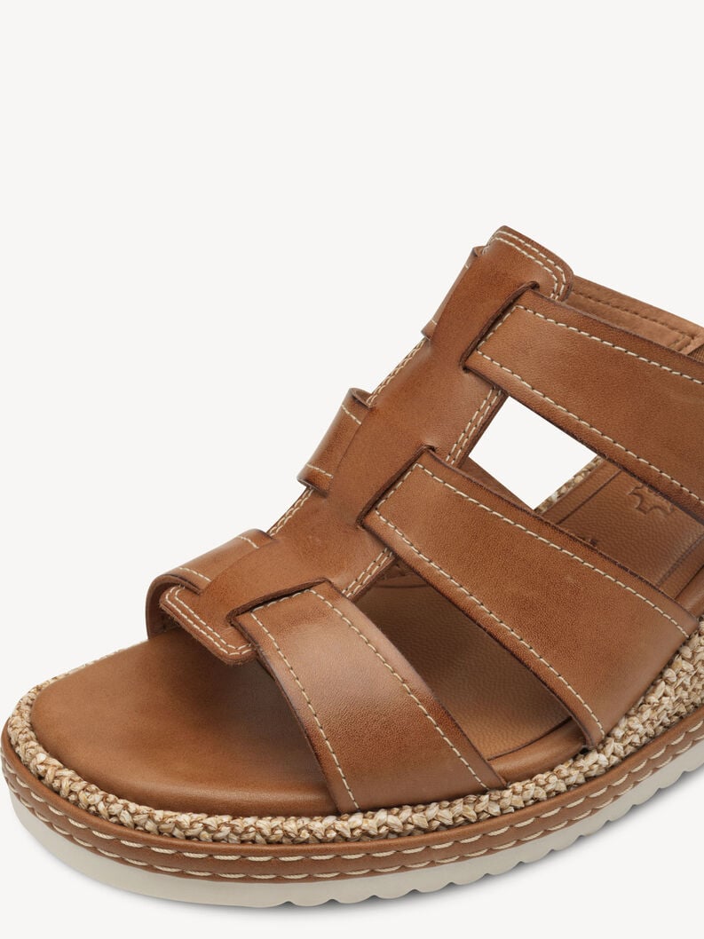 cuir de mule marron 1-27217-44-305 acheter tamaris mules en ligne