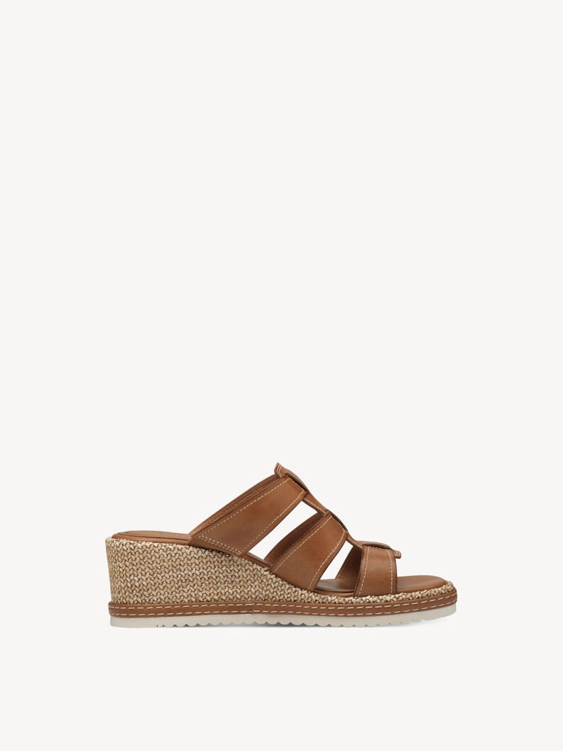 cuir de mule marron 1-27217-44-305 acheter tamaris mules en ligne