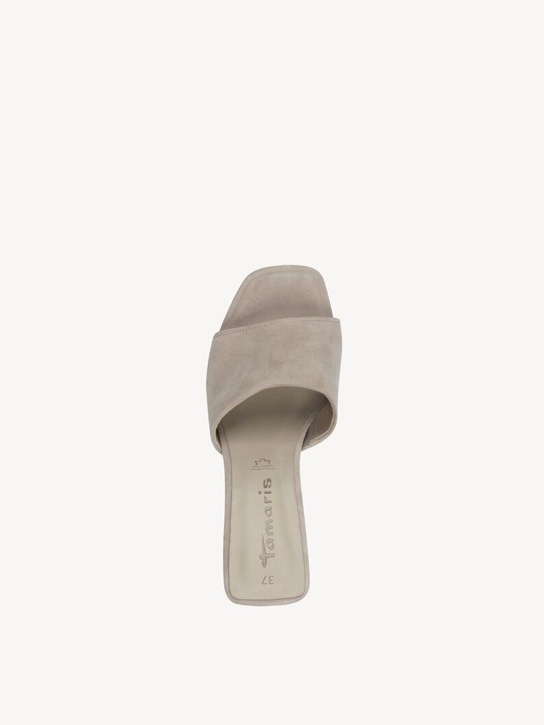 cuir de mulet gris 1-27249-44-200 acheter tamaris mules en ligne