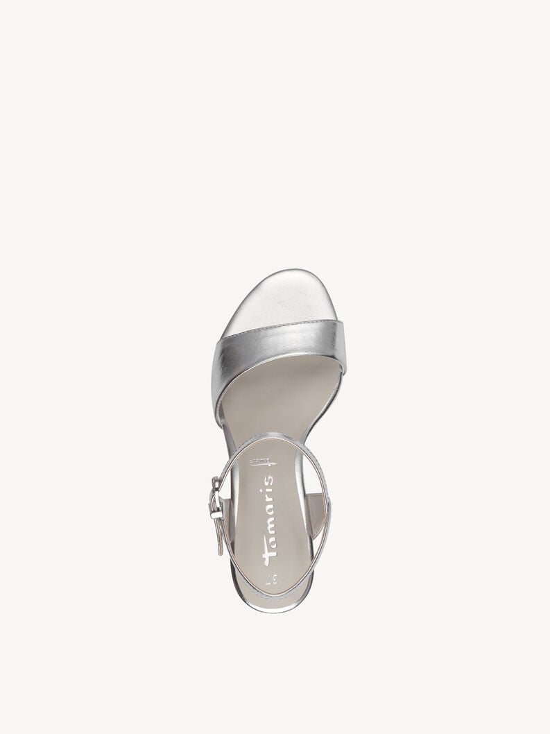 À talons hauts sandales - argent 1-28008-42-941 acheter tamaris sandales en ligne