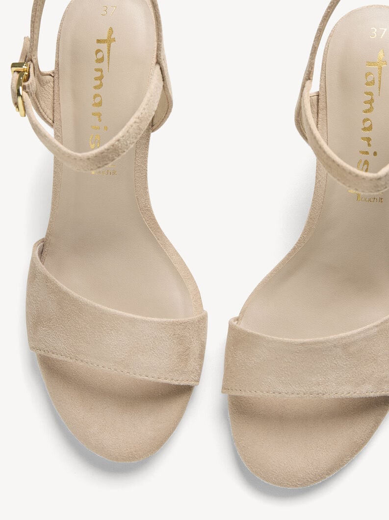 À talons hauts sandales - beige 1-28028-42-400 acheter tamaris sandales en ligne