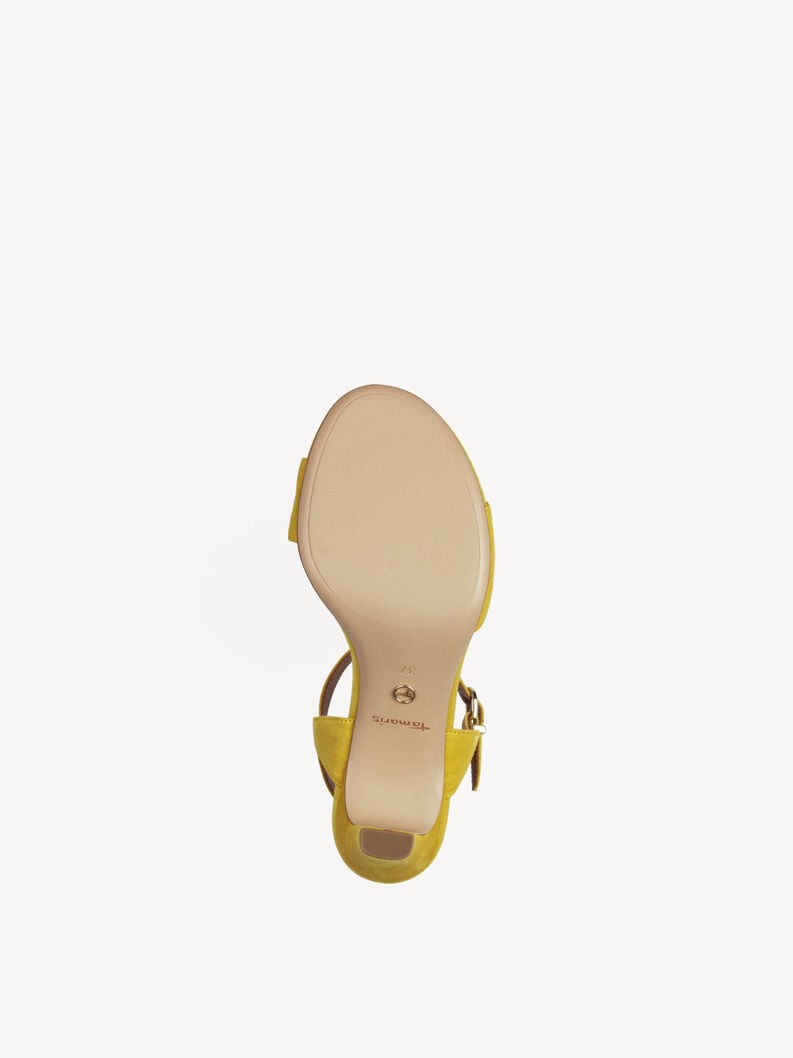 À talons hauts sandales - jaune 1-28028-42-600 acheter tamaris sandales en ligne