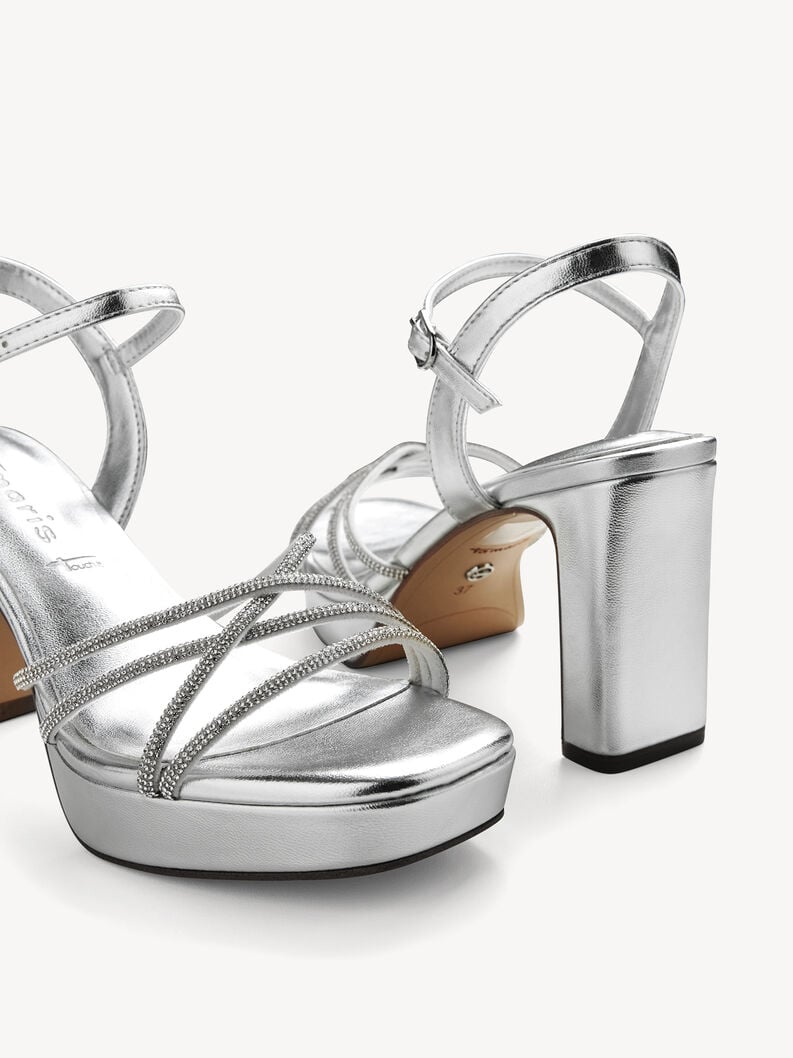 À talons hauts sandales - argent 1-28036-42-941 acheter tamaris sandales en ligne