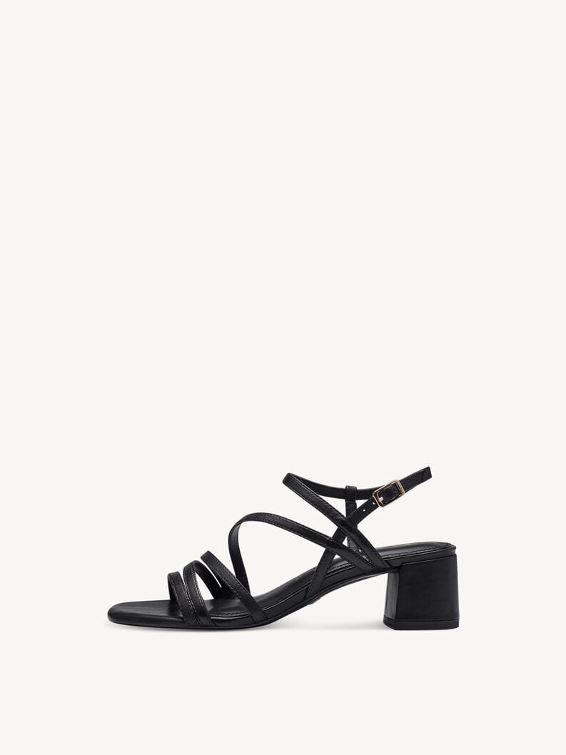 en cuir à talons hauts sandales - noir 1-28211-42-001 acheter tamaris sandales en ligne