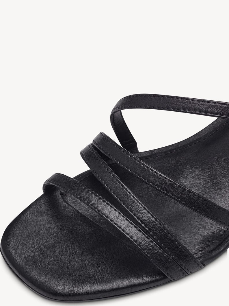 en cuir à talons hauts sandales - noir 1-28211-42-001 acheter tamaris sandales en ligne