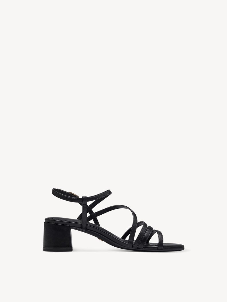 en cuir à talons hauts sandales - noir 1-28211-42-001 acheter tamaris sandales en ligne