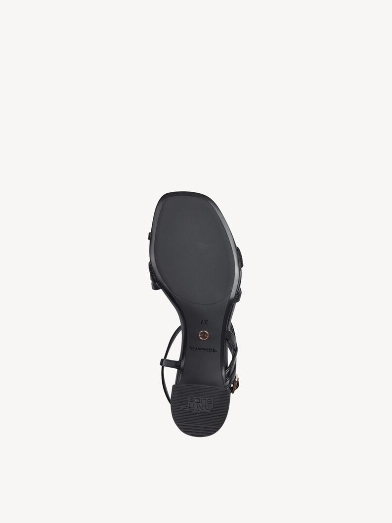 en cuir à talons hauts sandales - noir 1-28211-42-001 acheter tamaris sandales en ligne