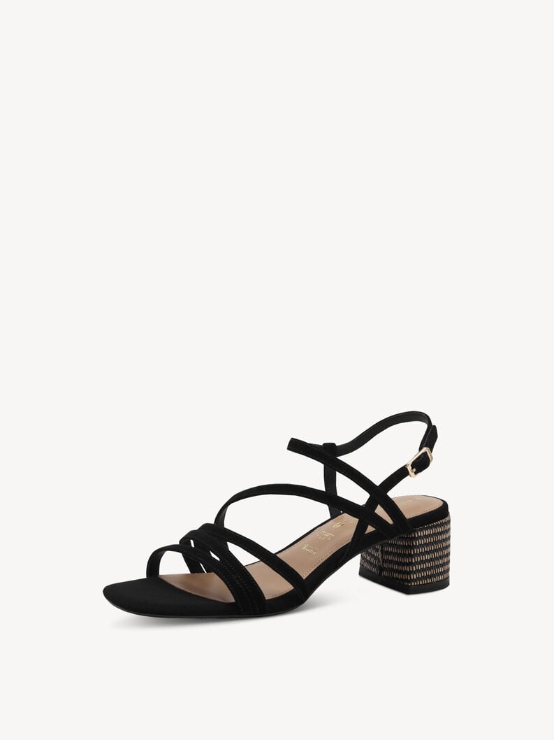 en cuir à talons hauts sandales - noir 1-28211-42-0a1 acheter tamaris sandales en ligne