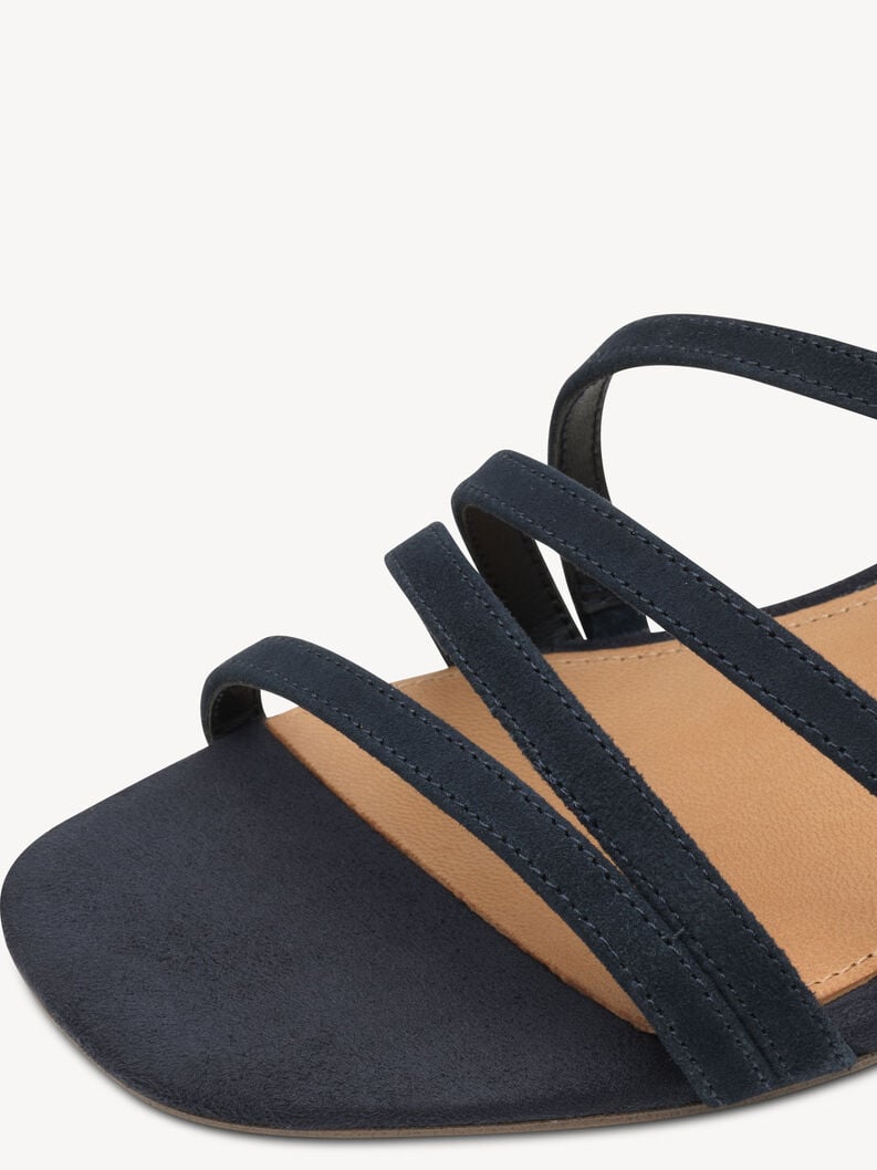 en cuir à talons hauts sandales - bleu 1-28211-42-805 acheter tamaris sandales en ligne