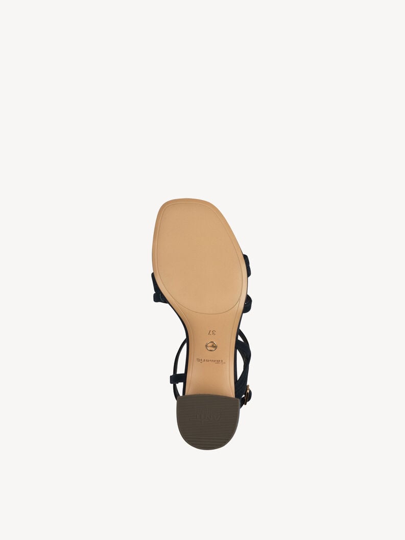 en cuir à talons hauts sandales - bleu 1-28211-42-805 acheter tamaris sandales en ligne