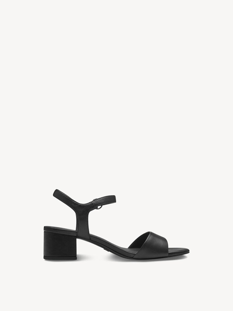 en cuir à talons hauts sandales - noir 1-28250-42-001 acheter tamaris sandales en ligne