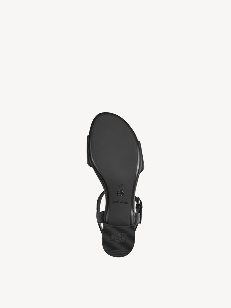 en cuir à talons hauts sandales - noir 1-28250-42-001 acheter tamaris sandales en ligne