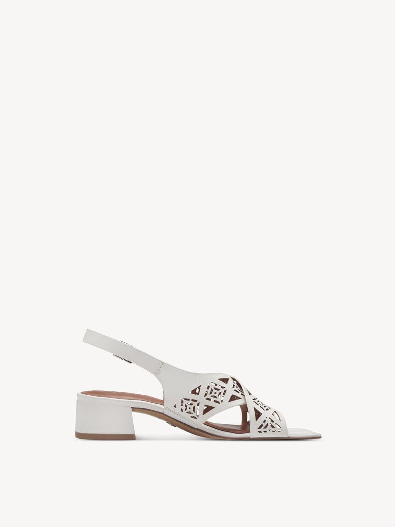 en cuir à talons hauts sandales - blanc 1-28252-42-100 acheter tamaris sandales en ligne