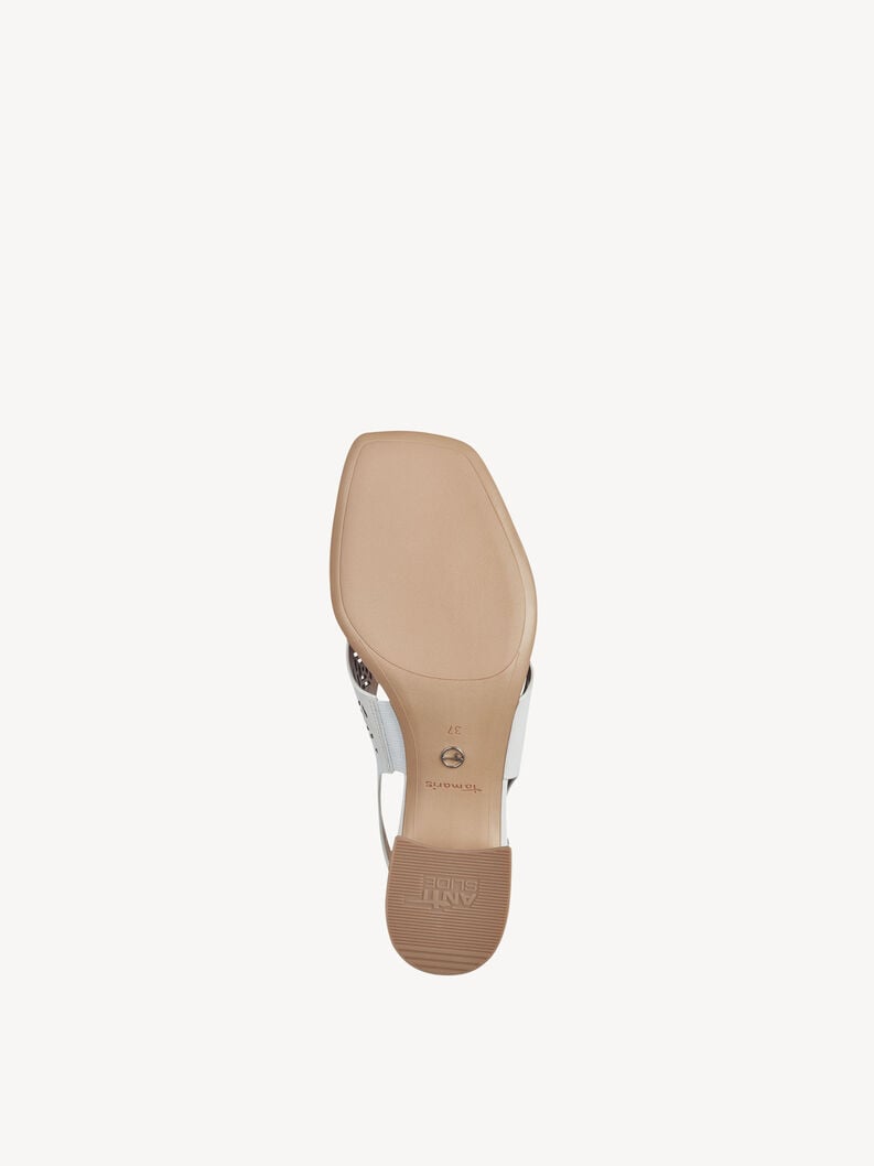 en cuir à talons hauts sandales - blanc 1-28252-42-100 acheter tamaris sandales en ligne