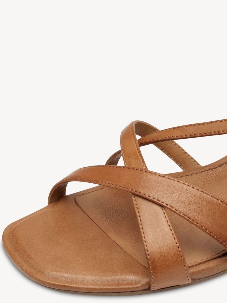 en cuir à talons hauts sandales - brun 1-28253-44-305 acheter tamaris sandales en ligne
