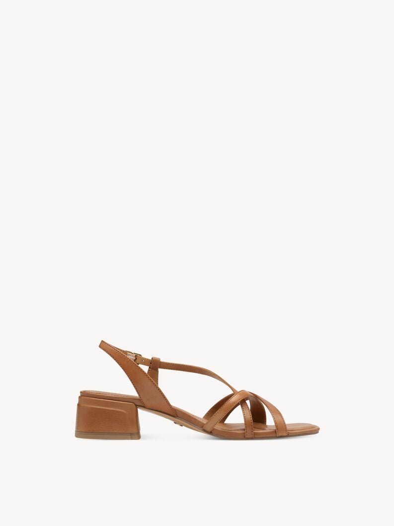 en cuir à talons hauts sandales - brun 1-28253-44-305 acheter tamaris sandales en ligne