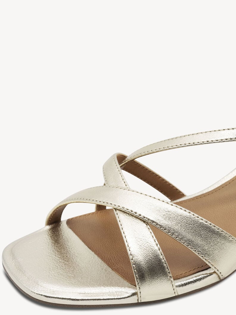 en cuir à talons hauts sandales - or 1-28253-44-933 acheter tamaris sandales en ligne