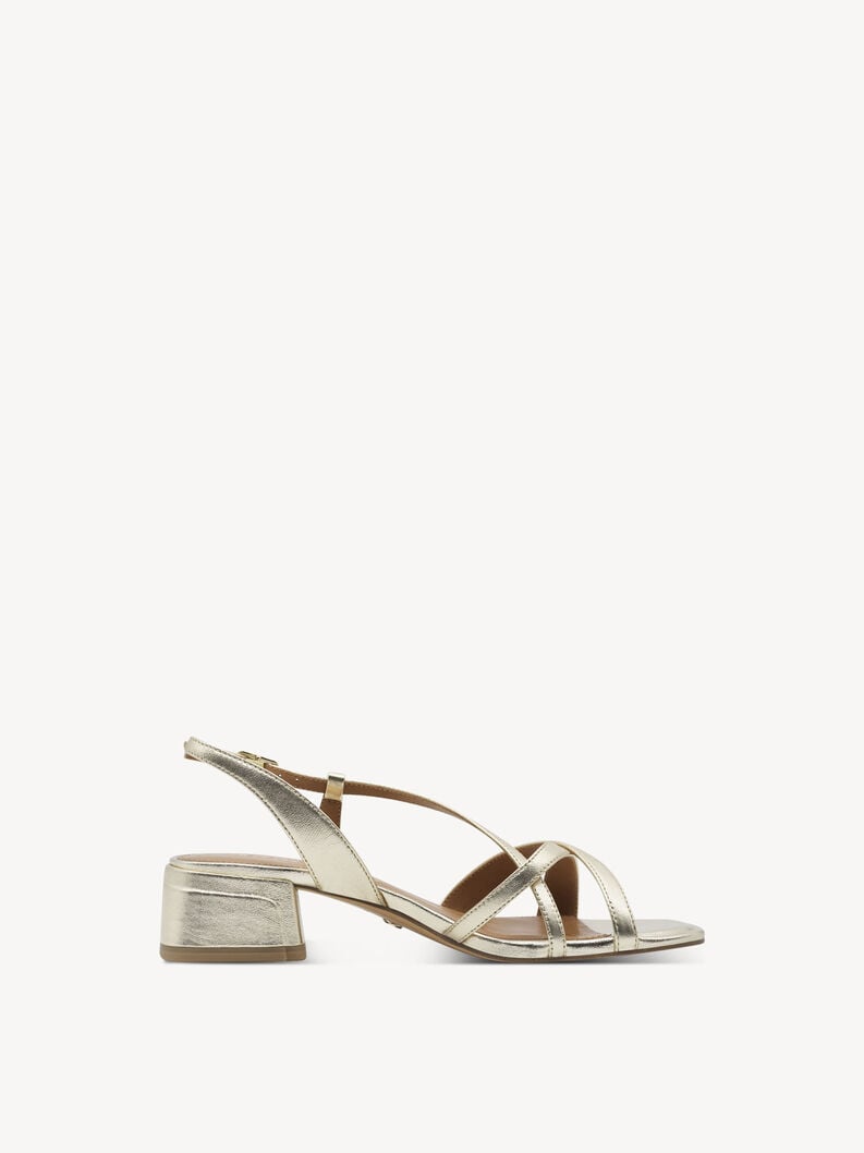 en cuir à talons hauts sandales - or 1-28253-44-933 acheter tamaris sandales en ligne