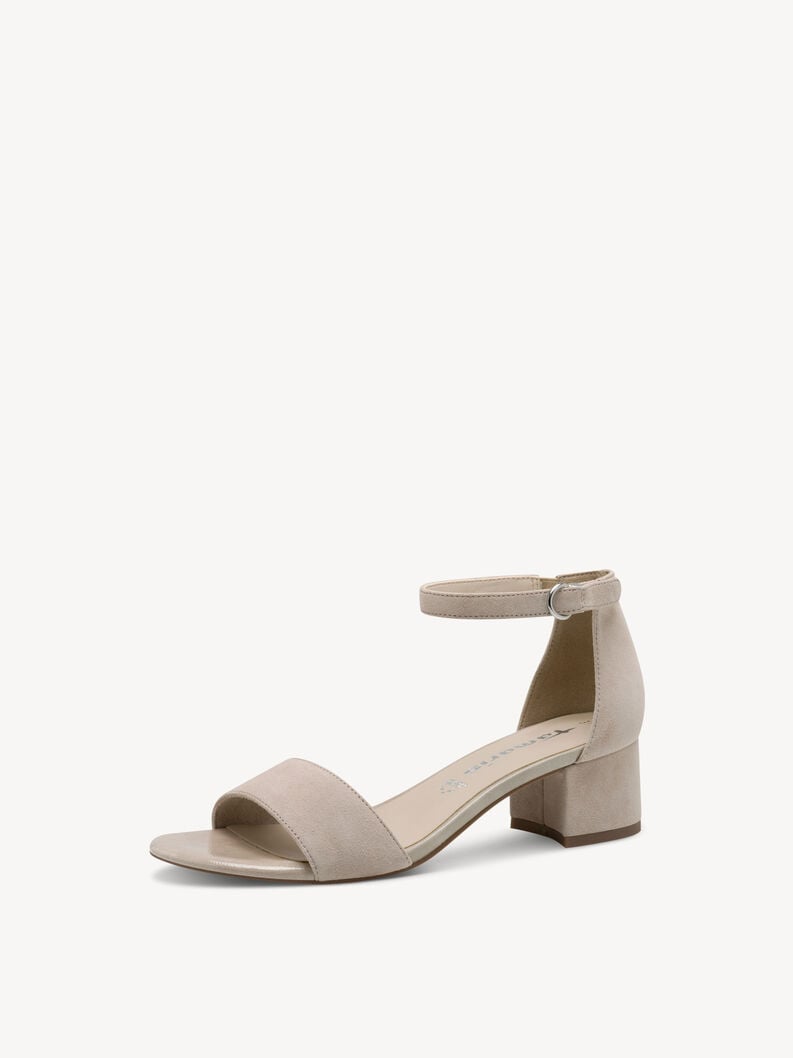 en cuir à talons hauts sandales - gris 1-28291-44-200 acheter tamaris sandales en ligne