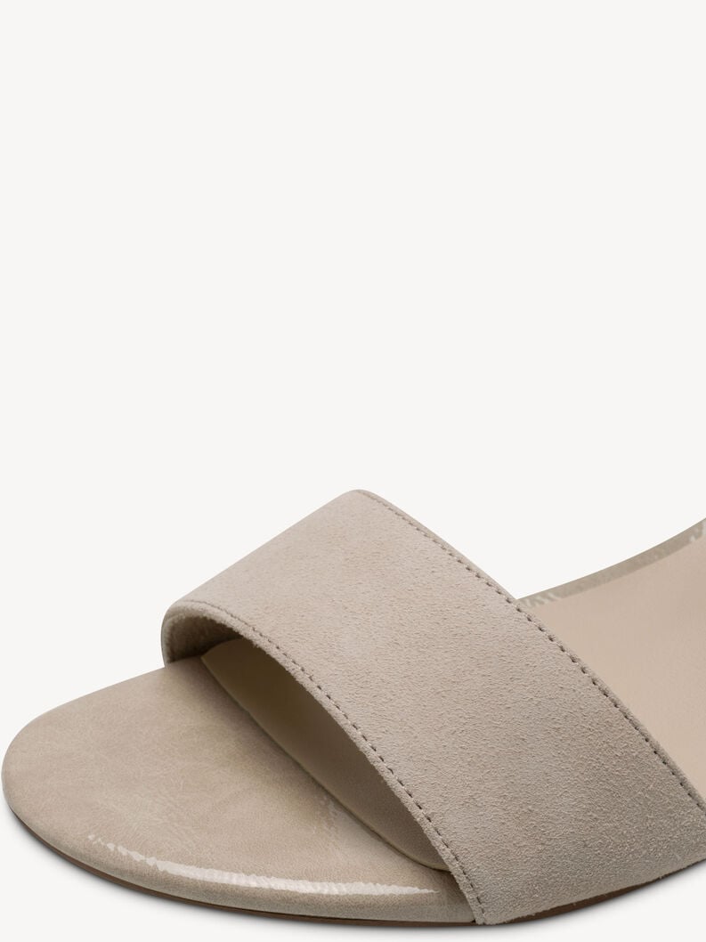 en cuir à talons hauts sandales - gris 1-28291-44-200 acheter tamaris sandales en ligne
