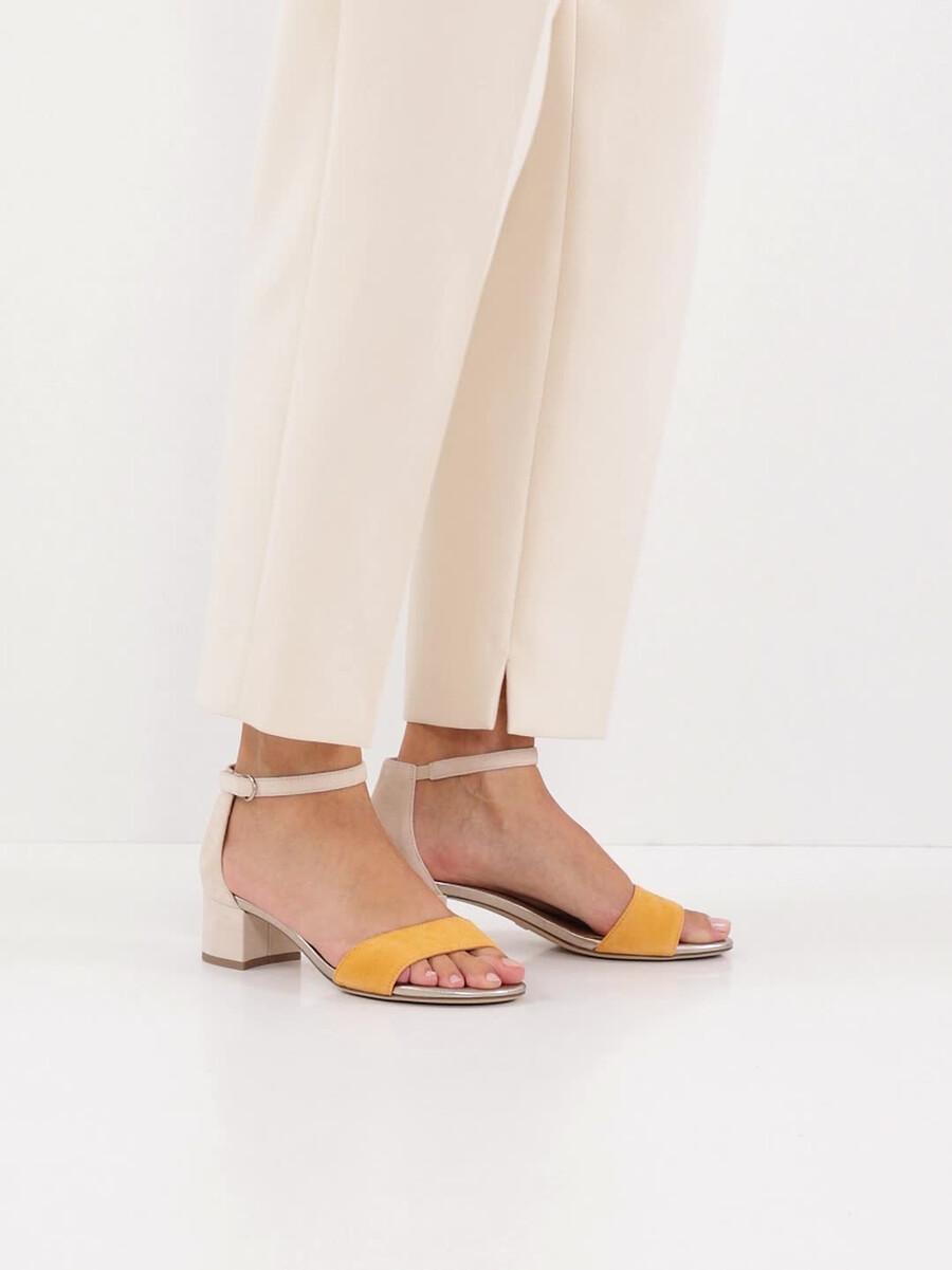 en cuir à talons hauts sandales - orange 1-28291-44-608 acheter tamaris sandales en ligne