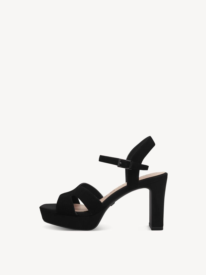 en cuir à talons hauts sandales - noir 1-28309-42-007 acheter tamaris sandales en ligne