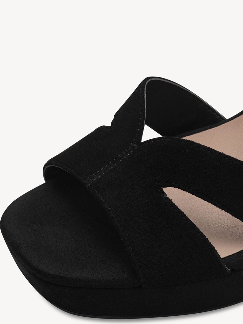 en cuir à talons hauts sandales - noir 1-28309-42-007 acheter tamaris sandales en ligne