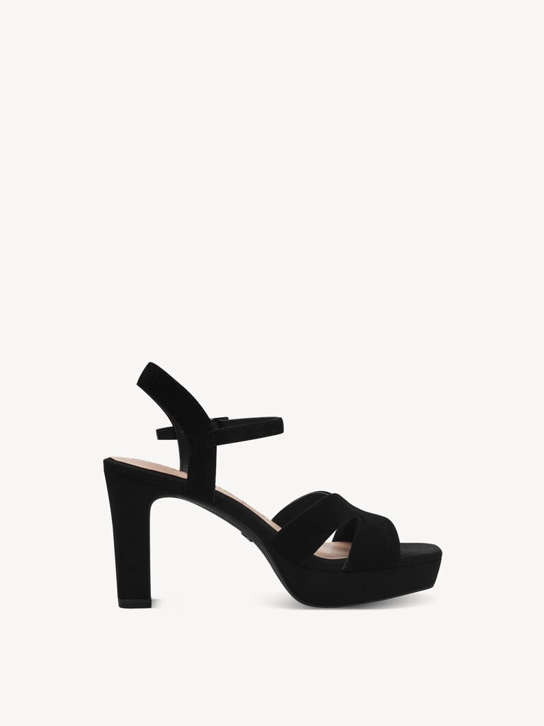 en cuir à talons hauts sandales - noir 1-28309-42-007 acheter tamaris sandales en ligne