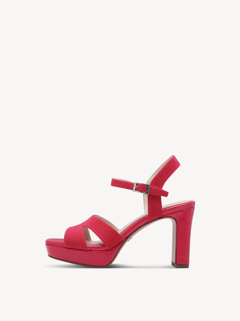 en cuir à talons hauts sandales - rose 1-28309-42-510 acheter tamaris sandales en ligne