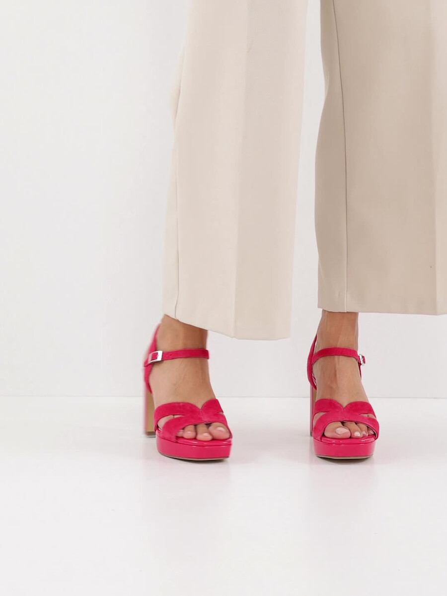 en cuir à talons hauts sandales - rose 1-28309-42-510 acheter tamaris sandales en ligne