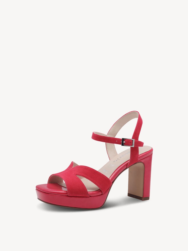 en cuir à talons hauts sandales - rose 1-28309-42-510 acheter tamaris sandales en ligne