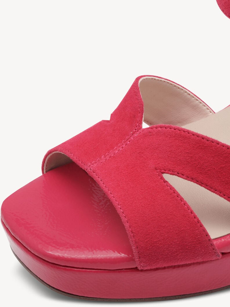 en cuir à talons hauts sandales - rose 1-28309-42-510 acheter tamaris sandales en ligne